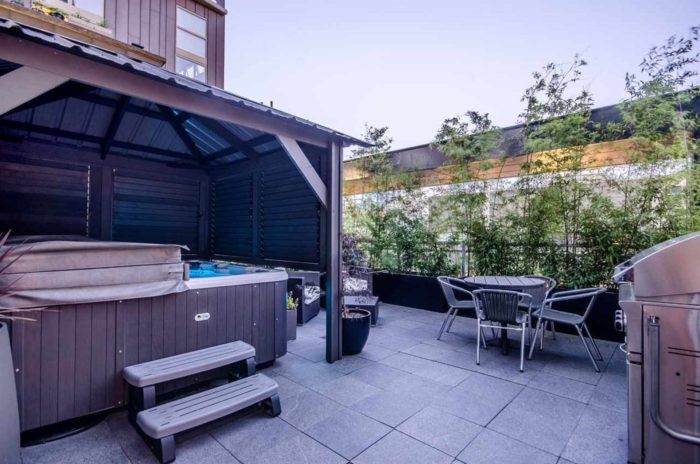 W 6th Avenue, Fairview, West Vancouver, Patio with Hot Tub